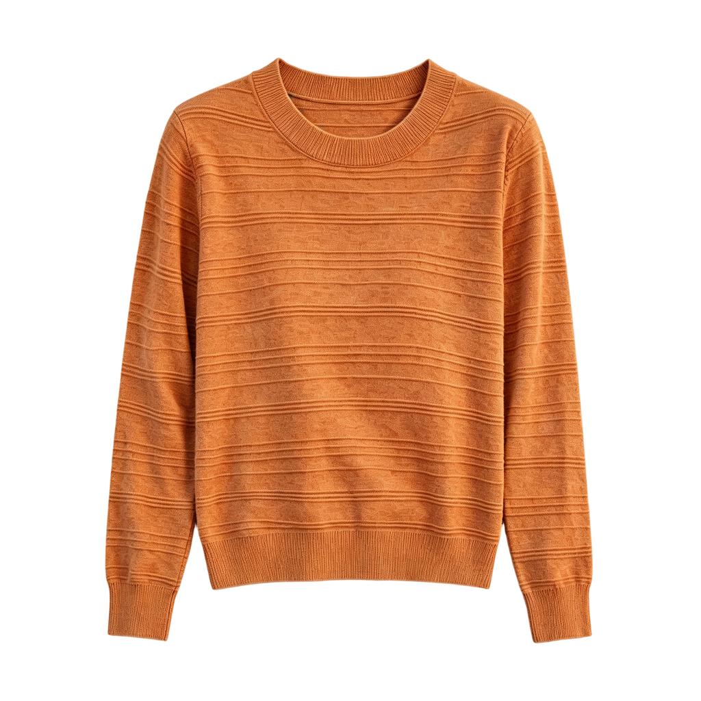 Women's Casual Lightweight Crewneck Pullover Knit Sweater for Everyday Wear