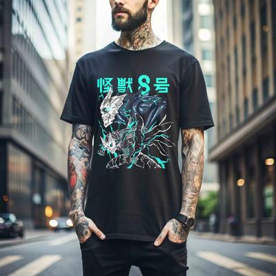 100% Baumwolle TOPS UNISEX T-SHIRTS HERREN DAMEN Kaiju No 8 Mina Shiro Kaiju T-Shirt Otaku Anime Weiches T-Shirt Geschenk T-Shirt Alle Größen 498