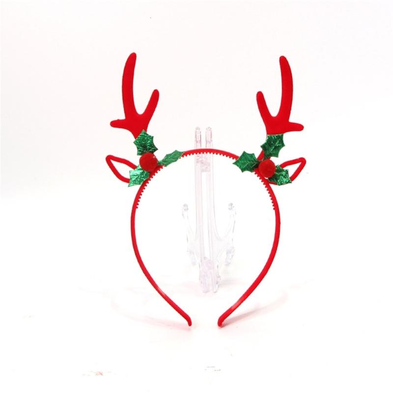 Christmas Reindeer Headband for All Age Party Accessories Deer Horn Hairhoop Festival Hairband Seasonal Costume Headwear