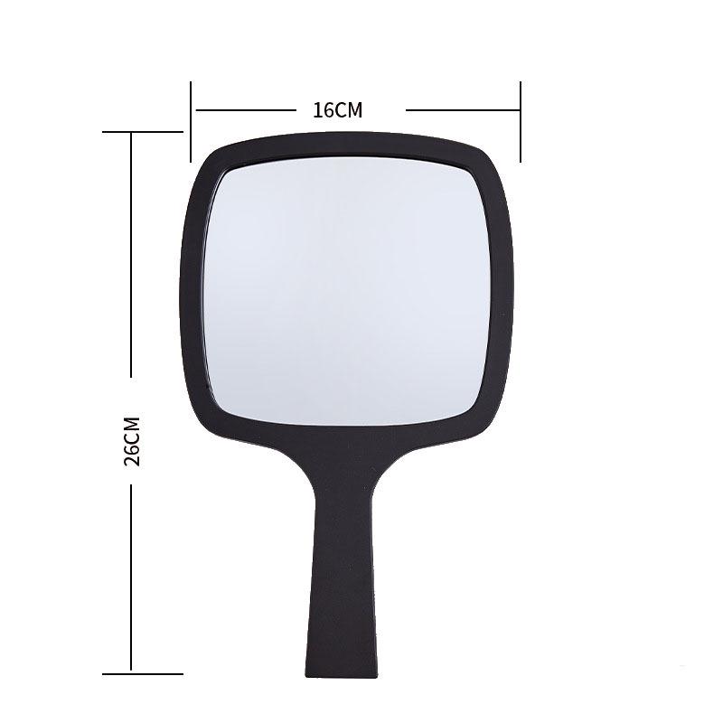 Trendy French-Style Luxury Handheld Makeup Mirror with Round Corners