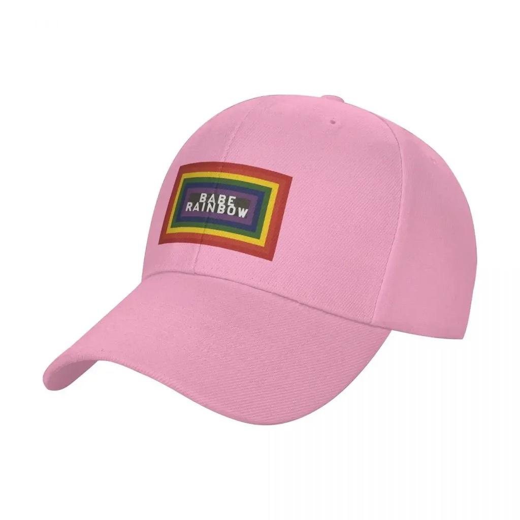 Babe Rainbow Baseball Cap beach hat Bobble Hat New In Male Womens