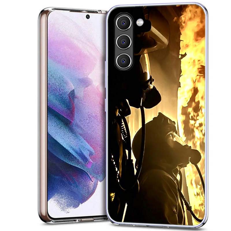 Firefighter Heroes Fireman Phone Case for Samsung A16 A26 A36 A56 A17 A37 A57 A07 A06 A02S A12 A22 A32 A52S A72 Galaxy A70 A50S