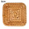Handmade Rattan Coasters Heat Insulation and Anti-skidding Tea Cup Pad Reusable Slip Resistant Mug Coaster Drinkware Decor