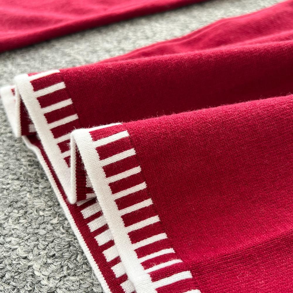 Höst Vinter Dam Casual Stickad Tröja Byxa Tvådelat Set Helärmad Pullover Toppar och Vida Ben Byxor Träningsoverall