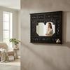 Hand-Carved Solid Wood Wall Mirror with Floral Motifs  Black Finish  Carved Style Decorative Frame With Glass Mirror110x5x90 cm | Mirror