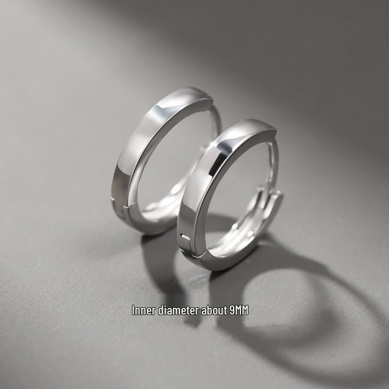 Herren Trendige Minimalistische Ohrstecker - Creolen Ohrklemmen und Schmuck