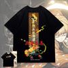Anime Demon Slayer Fashion Short Sleeve Tops Summer Vintage Unisex Unisexga Breathable 3d Print Tshirt Japanese Classic Anime Tee