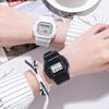 Sportuhr Student LED Elektronische Runde Uhr Bunt Herren Damen Quadratische Digitaluhren Gummiuhr