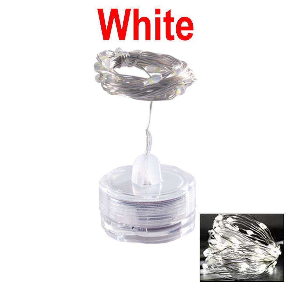 

Світлодіодна лампа з живленням від батарейок Підводна лампа 1 м 2 м Свічка Струнні мідні ліхтарі у формі сливи Водонепроникні 2M 20LED білий