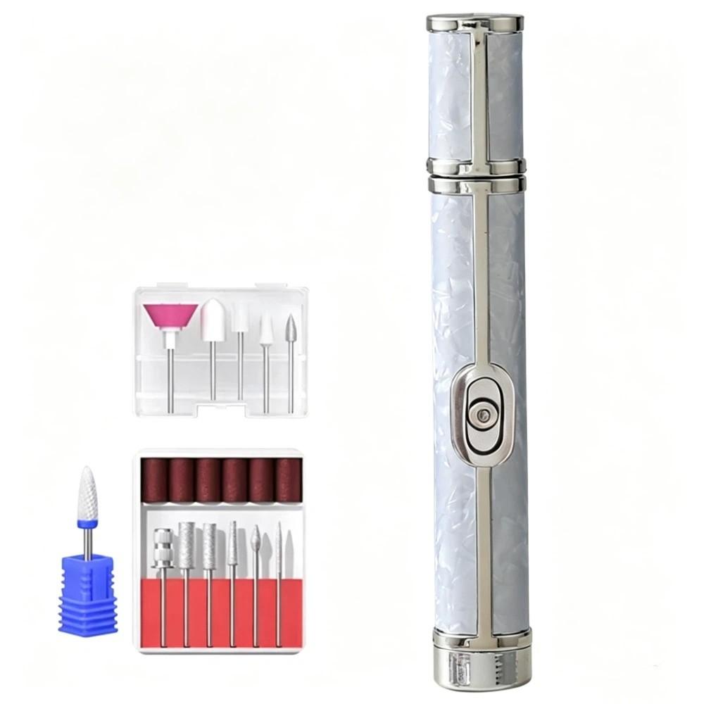 Rechargeable Nail Drill Bits Set Cordless Nail Polishing Machine Nail File Machine Nail Salon