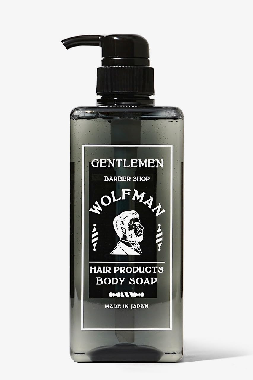 Wolfman Body Soap Black Oriental 600ml Men s Body Soap: A fragrance reminiscent of overseas products and a gentle, natural cleansing experience.