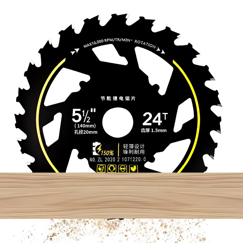 5.5 Inch Energy Saving Saw Blade 10000rpm Alloy Circular Saw Blade Wear Resist Wood Cutting Saw Blades for Hardwood Plywood OSB
