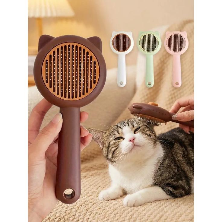 New Pet Cat Bathing Massage Floating Hair Brush, Dog Grooming Deshedding Brush, Universal Pet Grooming Supplies SP260311194581290594438