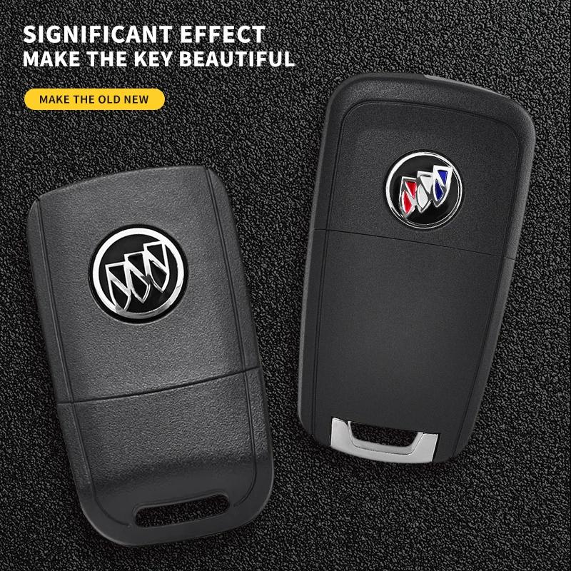 13mm 14mm 17mm Auto-Fernschlüssel Aluminium-Logo-Aufkleber Für Buick GL6 Envista Park Avenue royaum enclave Encore Envision Excelle XT