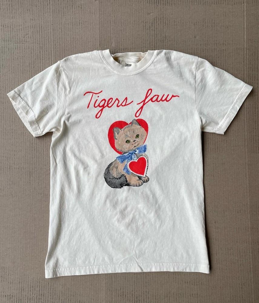 Tigers Jaw Cat Heart Short Sleeve Unisex Cotton T-shirt Size S-5XL M618 Unisex T-Shirt S