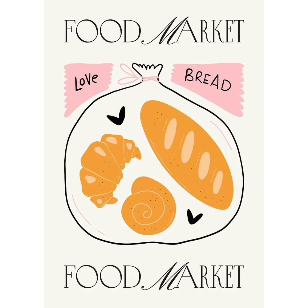 Minimalism Foods Posters Delicious Oyster Pink Ramen Bowl Shrimp Hot Dog Prints Canvas Painting Wall Pictures Home Kitchen Decor