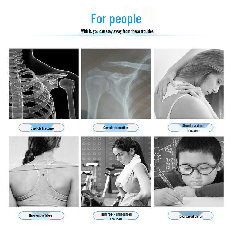 Unisex Universal Four Seasons Posture Corrector Clavicle Strap for Office and Anti-Hunchback Support.
