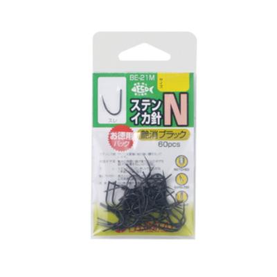 HARIMITSU Stainless Steel Squid Hook, N Type, 5S, BE-21M Fishing Hook