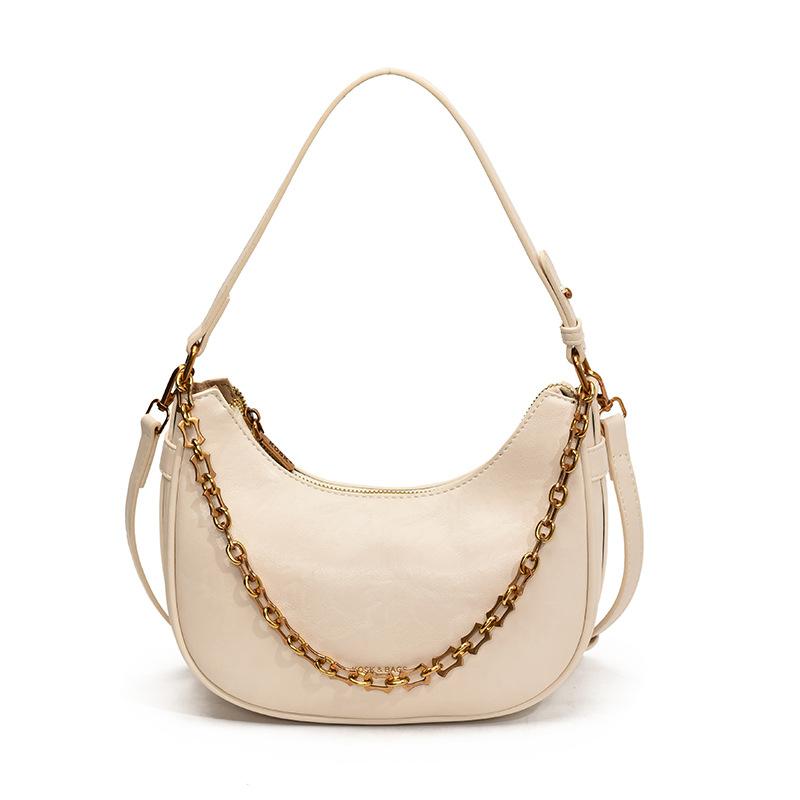 Luxury Fashi Women's Chains Handbags Autumn Winter Retro Trend PU Leather Commuting Shoulder Bag High Quality Crossbody Bags