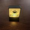 Creative Coffee Shop Fridge Magnet Cute Cat Model Three-Dimensional Bar Luminous Light Boxes Miniature Warm Glow