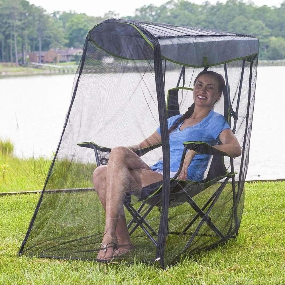 Steel Wire Frame Camping Net Screen High Density Mesh Outdoor Netting Screen  Backyard Use