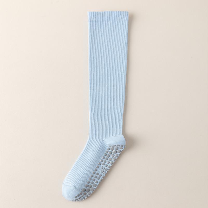 Color Matching Yoga Calf Socks Professional Non-Slip Pilates Pressure Sports Socks Children'S Fitness Dance Stockings