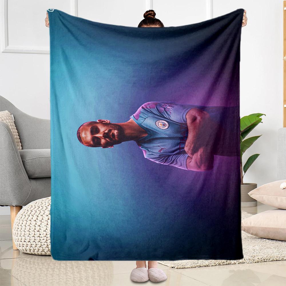 Chelsea Player Action Blanket Warmthful Decor Suitable for Livingroom Bed Seaside for All Occasions Modern Perfect Gift for Relatives and Friends