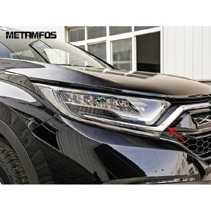 Front Upper Grille Racing Grill Strip Cover Molding Trim For Honda CR-V CRV    Carbon Fiber Accessories Car Styling
