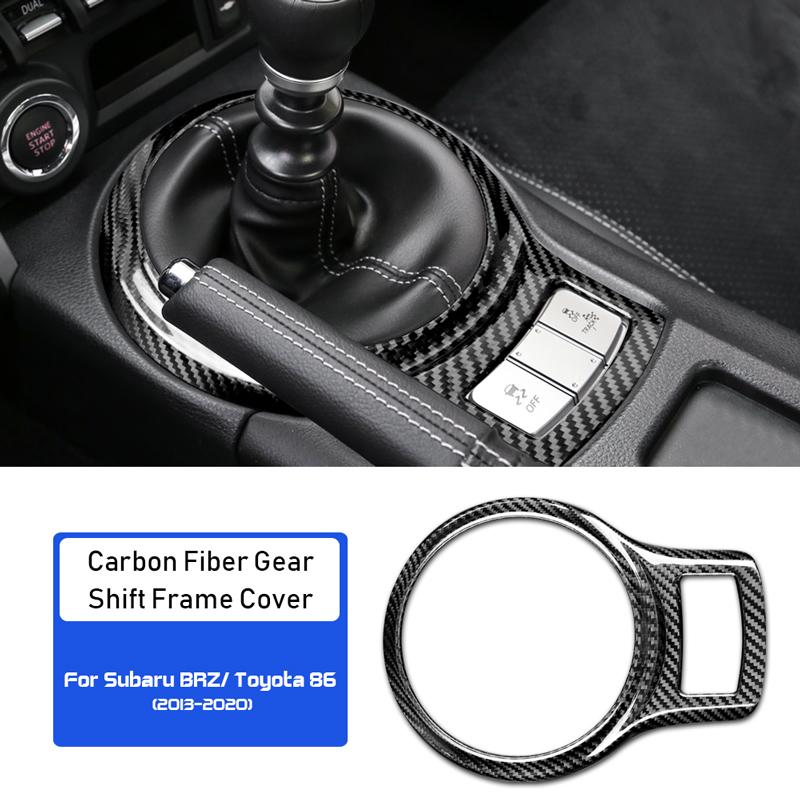 Für Subaru BRZ Toyota 86 2013-2020 Echte Hart-Kohlefaser-Zubehör Innenausstattung Auto Zentrale Steuerung Dekoration Abdeckung Aufkleber