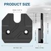 Sonnenblenden-Reparaturset Passend für Dodge RAM 1500 LKW 2019-2023, 1 Packung Aluminium B