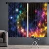 Galaxy Outer Space Curtains Colorful Nebula Window Bedroom Living Room Universe Planets Fantasy Starry Boys Teen Made Of Polyester Area Treatment