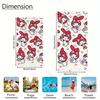 My Melody Kawaii Beach Towel, Sanrio Cartoon Print Quick Dry Bath Towel for Kids Adults, Cute Cherry Heart Beach Blanket