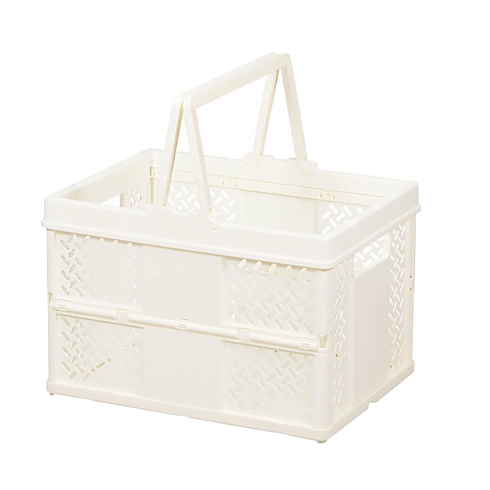

Складная пластиковая корзина для хранения One Size белый