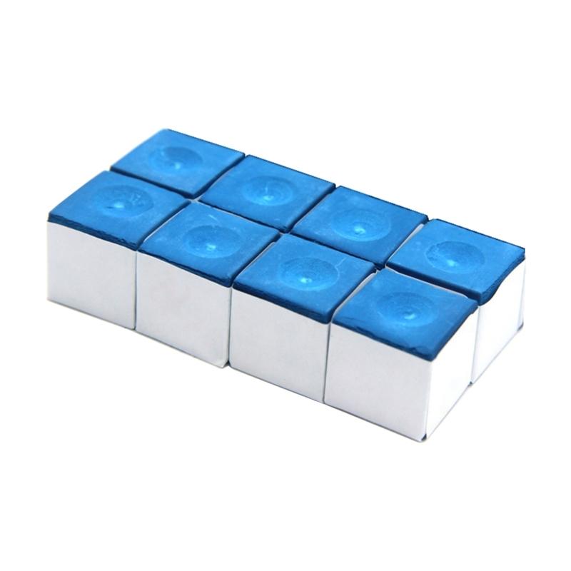 4/6/8/12pcs Billiard Cue Tip Chalk Replacement Nonslip Square Cue Chalk Powder Billiard Cue Tip Chalk Pool Accessory