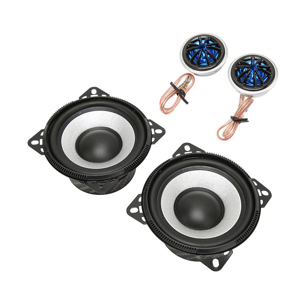 4Pcs Coaxial Car Loudspeaker 120W 4inch Car Tweeter Subwoofer Loudspeaker for Car Truck Stereo Sound System