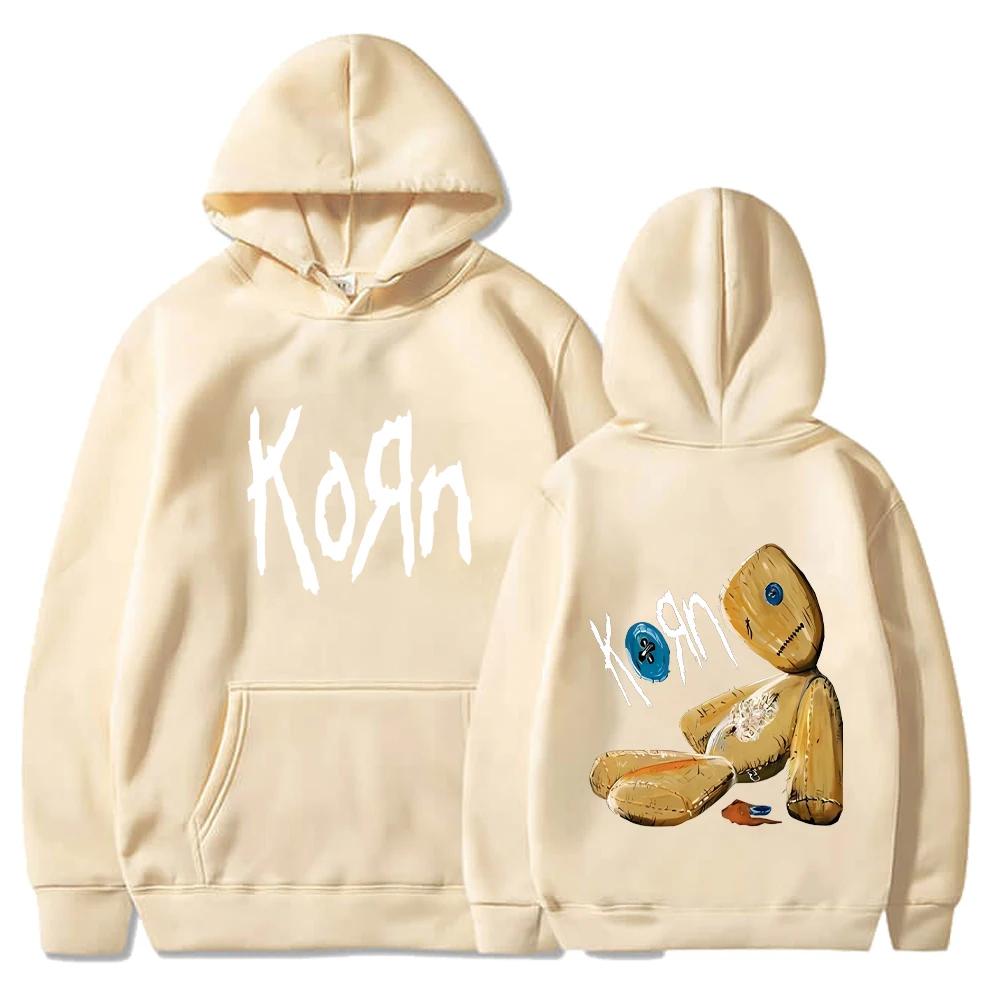 Korn Rock Band Hoodies Frühling Herbst Pullover Herrenmode Bedrucktes Kapuzenpullover Lockere Lässige Tägliche Streetwear Pullover Tops