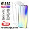 4Pcs Ultra HD Tempered Glass for Samsung Galaxy S26 S25 S24 Ultra S23 S22 S21 Plus S23 S24 S25 FE Anti-Scratch Screen Protector