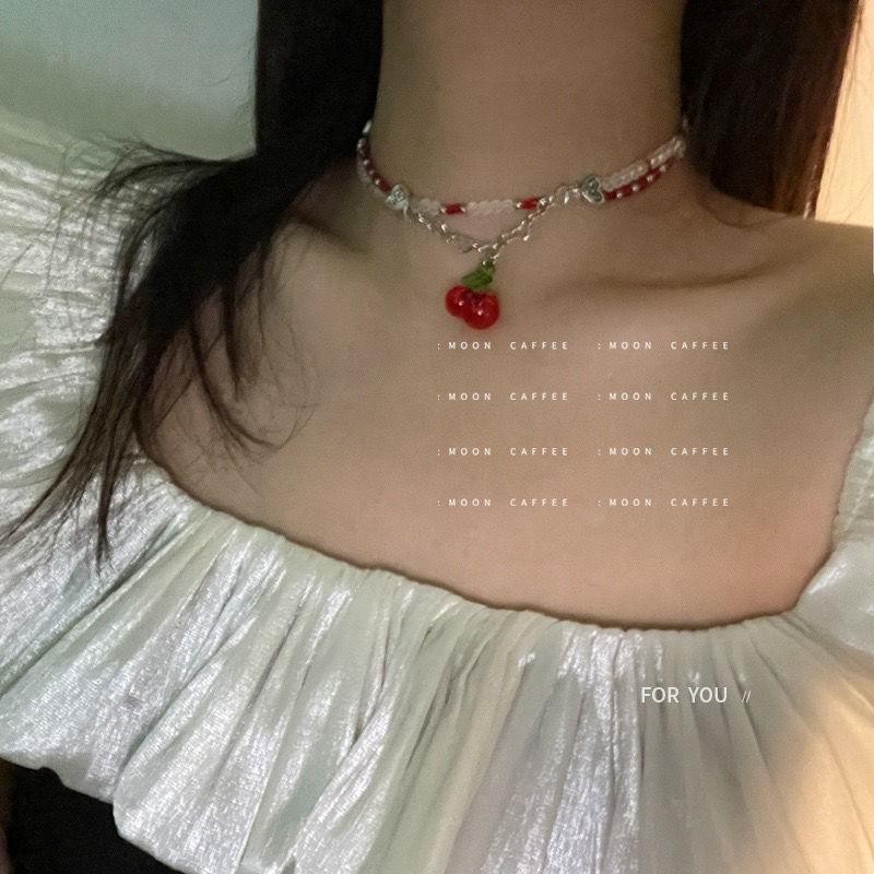 Handgefertigte Retro-Perlenkette 2024 für Mädchen - Süßer Nachbarsmädchen-Stil