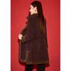 Kebei'er Women's Thickened Spliced Plaid Woolen Winter Coat