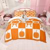 Homewish Hello Fall Duvet Cover Set Autumn Pumpkin Bedding Set Rustic Farmhouse Truck Quilt Cover Set