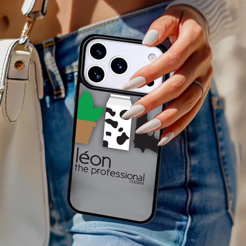 Leon Movie Phone Case For iPhone 17 Air 14 15 13 12 Max Cover For Apple 16e 11 Pro Max Plus Coque