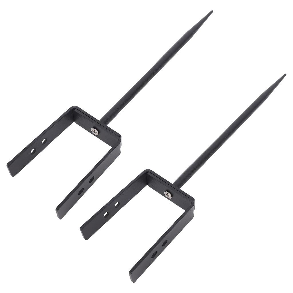 2pcs Rainwater Downspout Bracket Adjustable Iron Weather Proof Rainwater Downspout Extension Anchor for Pipe Support