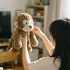 Übergroßer Grauer Liegender Elefant Plüsch Kuscheltier Niedliche Puppe Extra Groß Schlappohr Langer Rüssel Weiches Lockiges Fell Für Teenager Ganze Nacht Entspannung
