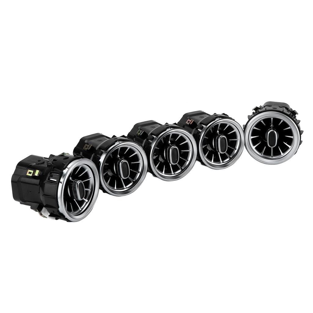 5pcs 3 Color Front LED Turbine Air Vent Ambient Light Kit Replacement for MercedesBenz C GLCClass