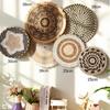 3/4/7pcs Bohemian Style Wall Basket Set Hanging Wall Basket Decoration Bohemian Style Wall Decoration Environmental Round Art