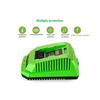 Caricabatterie al Litio 40V per GreenWorks 29482 G-MAX 40V - Batteria 29472 29482 29652 G40825 EU Pl