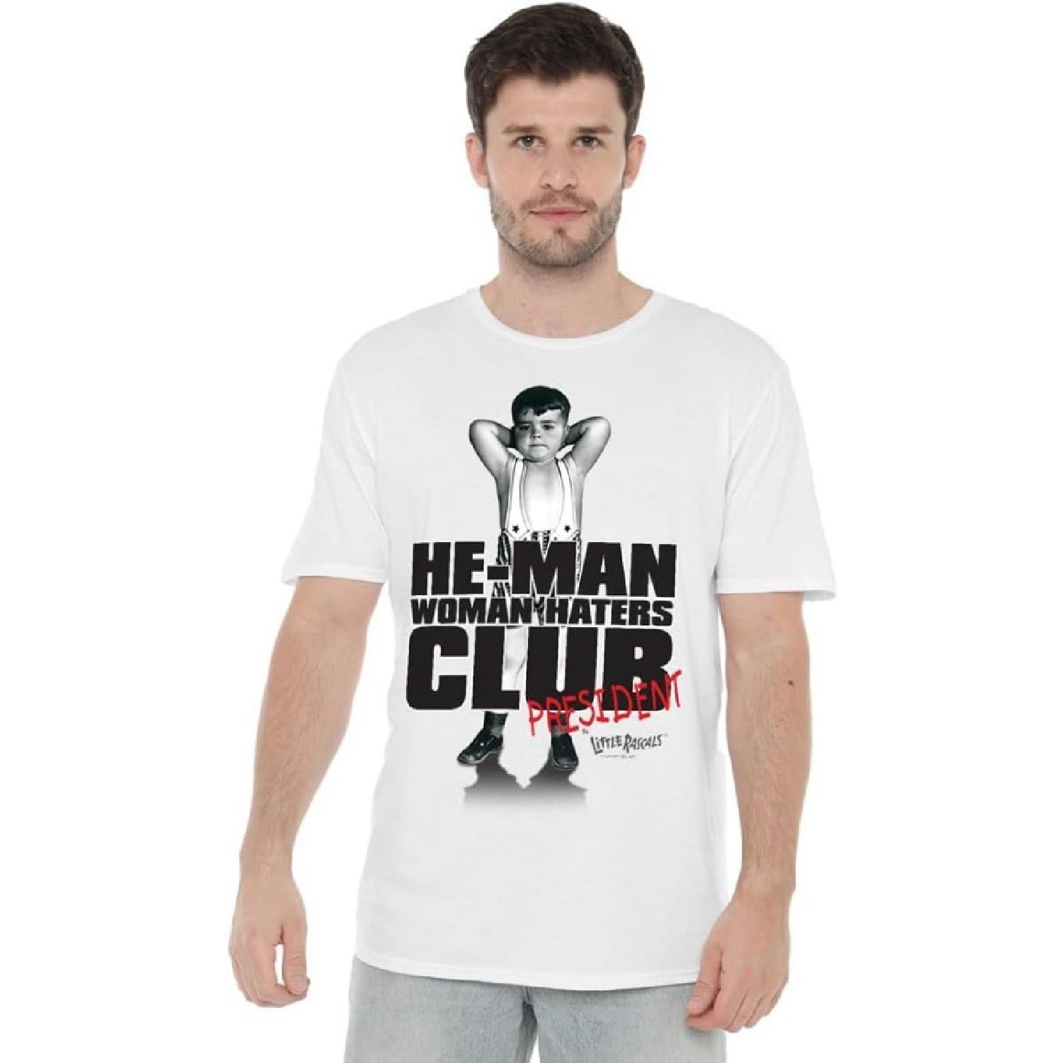

Little Rascals Club President Unisex T Shirt, White, S XXXXXL білий