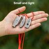Voyage Titanium Survival Whistle Compact Emergency Safety Whistle Rust-Proof Whistles For Camping & Rescue & Training