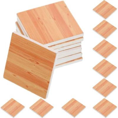 Doll House Furniture 9Pcs Miniature Mosaic Floor Tile Sheet Miniature Flooring Simulation Mini Doll House Accessories