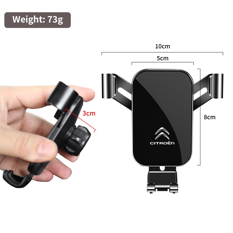Car Phone Holder Cell Air Vent Mount Moblie GPS Support Stand For Citroen C4 C3 C5 C2 Berlingo Celysee Cactus Picasso Saxo Grand alz123